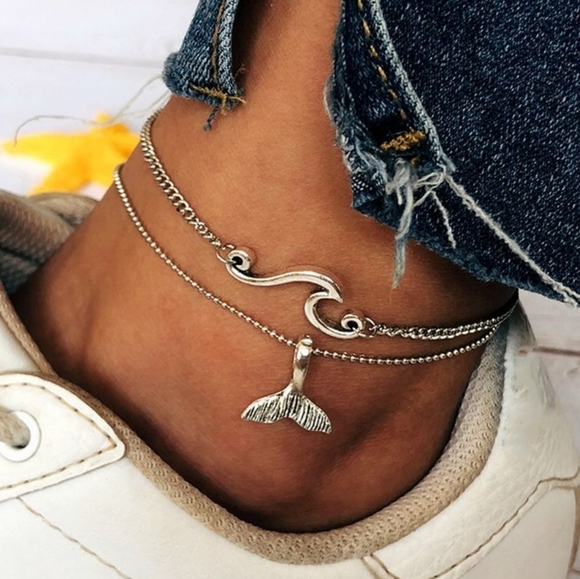 Jewelry - Bohemian mermaid & wave ankle bracelet ❤️